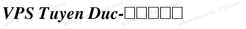 VPS Tuyen Duc字体转换